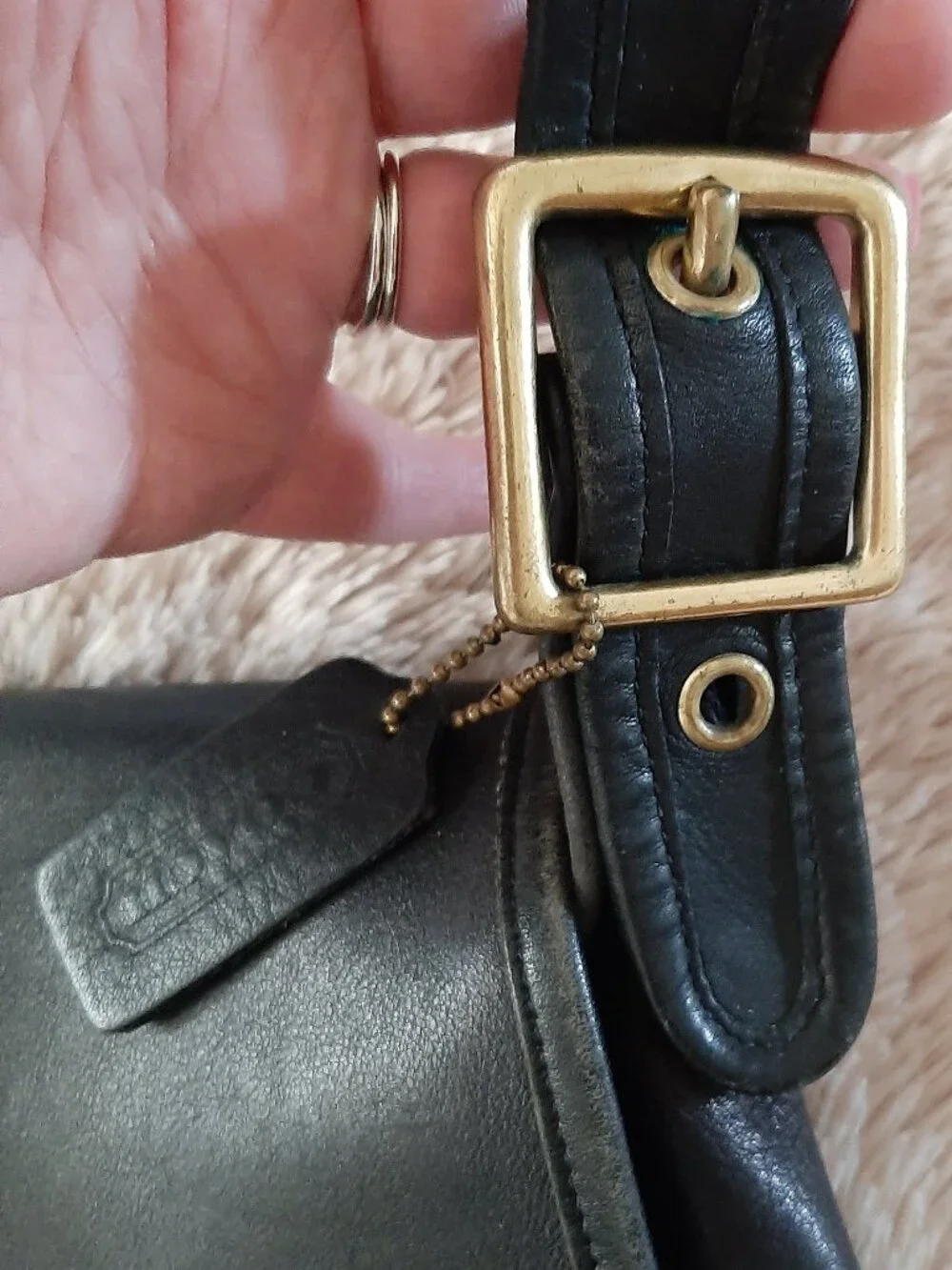 COACH CROSSBODY LEATHER BAG - Picture 2 of 5